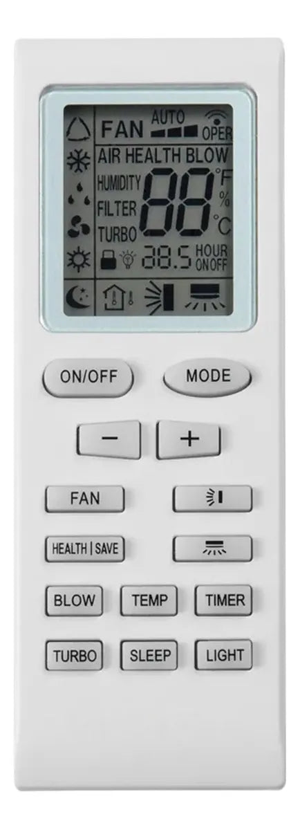 Controle Remoto Ar Condicionado Split Gree Linha Gardem Green Bay